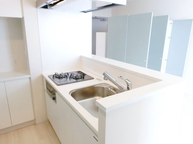 キッチン　★お料理楽々２口ガスのシステムキッチン★