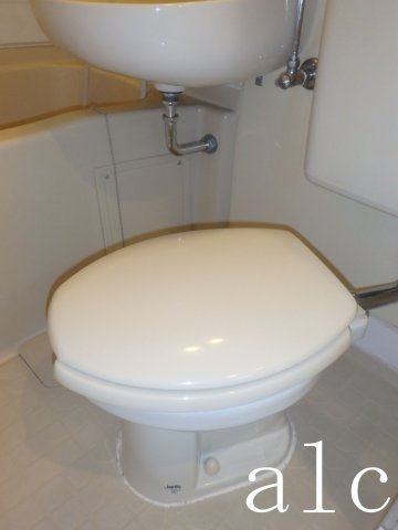 トイレ　落ち着いた色調のトイレです