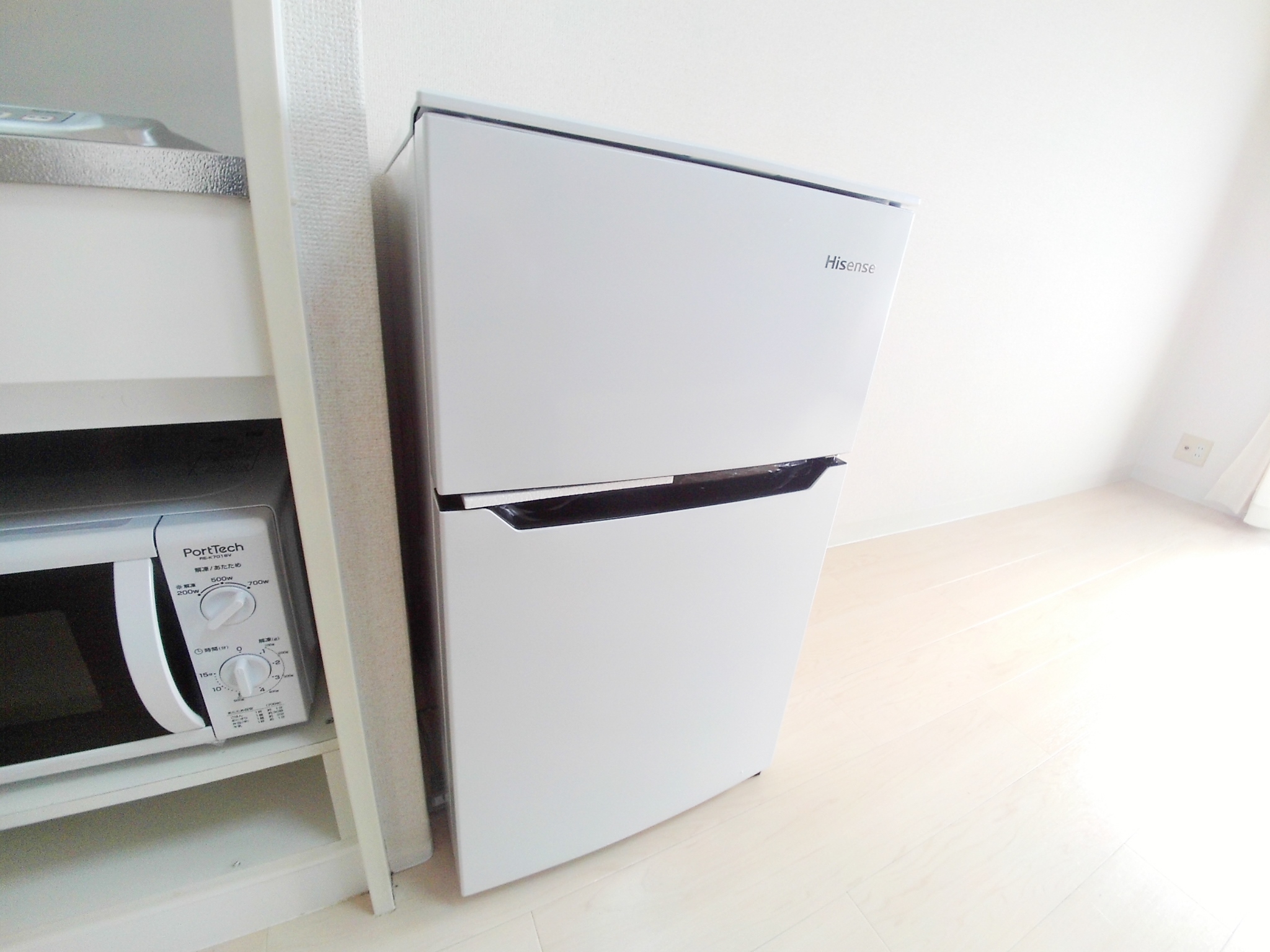 その他設備　冷蔵庫と電子レンジ