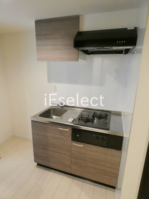 キッチン　2口コンロのシステムキッチンです。