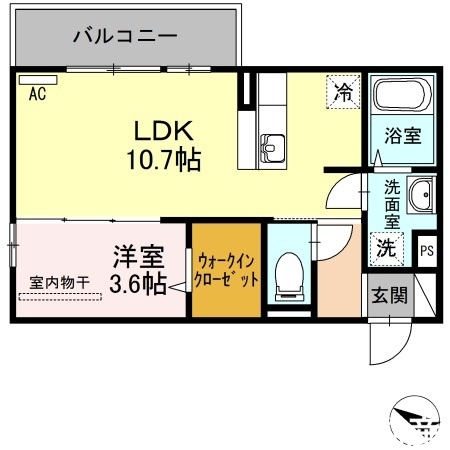 フェリス大橋南の間取り写真
