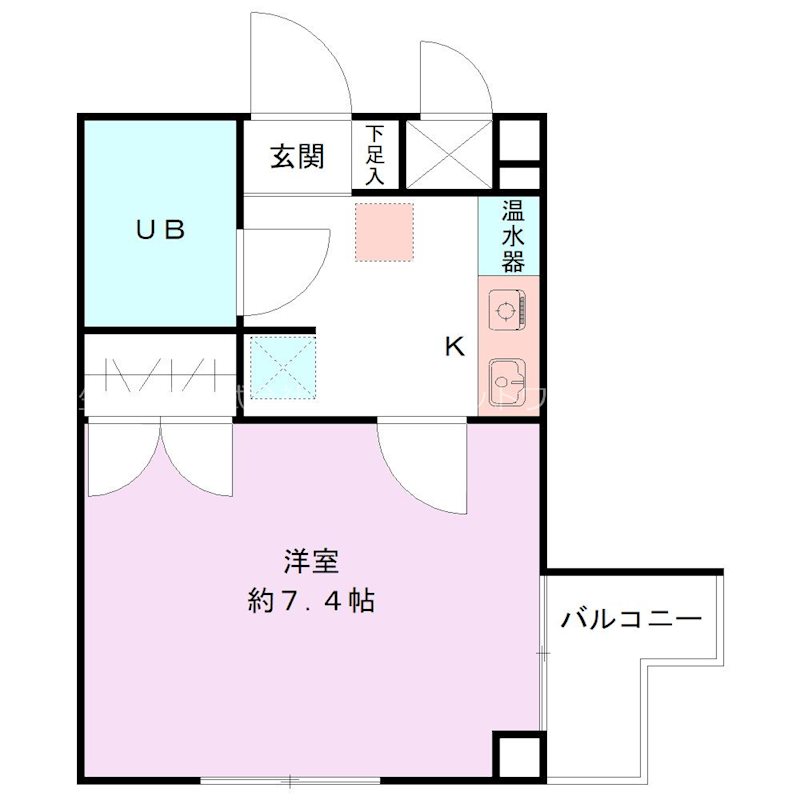 シャトー上大川前の間取り写真
