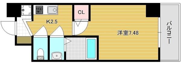 グランパシフィック玉出の間取り写真