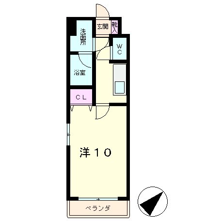 エンゼルプラザ南草津駅前の間取り写真