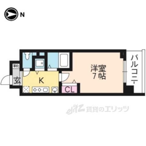 プレミアムステージ京大前509の間取り写真
