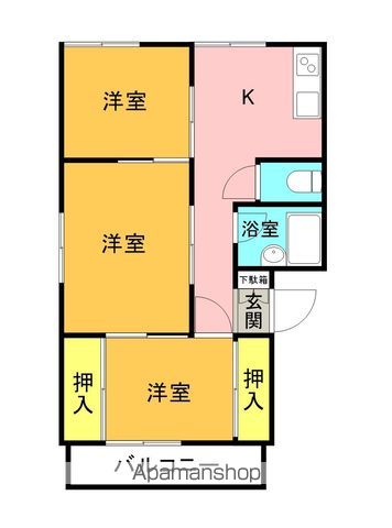 コーポ岡部の間取り写真