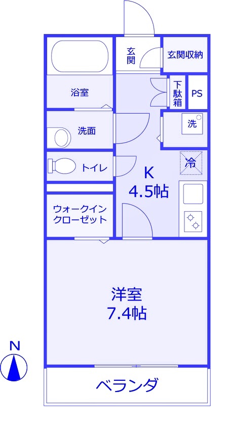 パームコテージIII番館の間取り写真