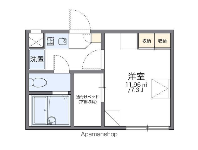 レオパレスシャルマン上野西の間取り写真