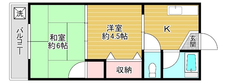 荒木ビルの間取り写真