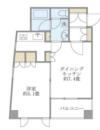 ＪＲ山手線 西日暮里駅 徒歩11分 12階建 築21年の間取り写真