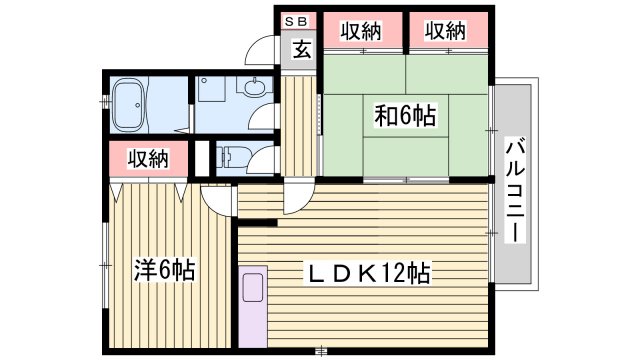 サンパティック御立 A棟の間取り写真