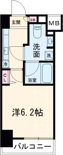 メインステージ立川Vの間取り写真