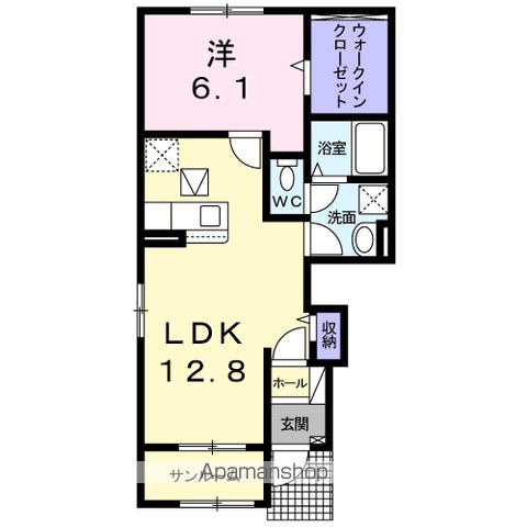 ＪＲ予讃線 中萩駅 徒歩19分 2階建 築5年の間取り写真
