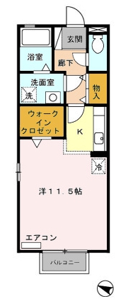 【名古屋市南区本城町のアパートの間取り】