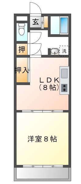 シティヒルズカズバの間取り