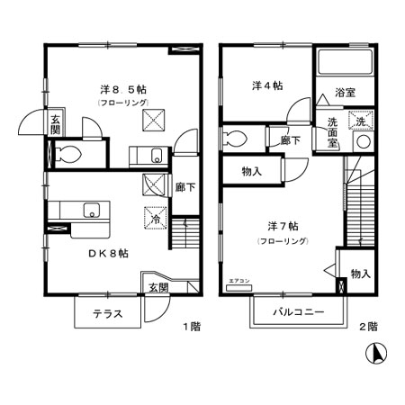 【セジュール ネージュの間取り】