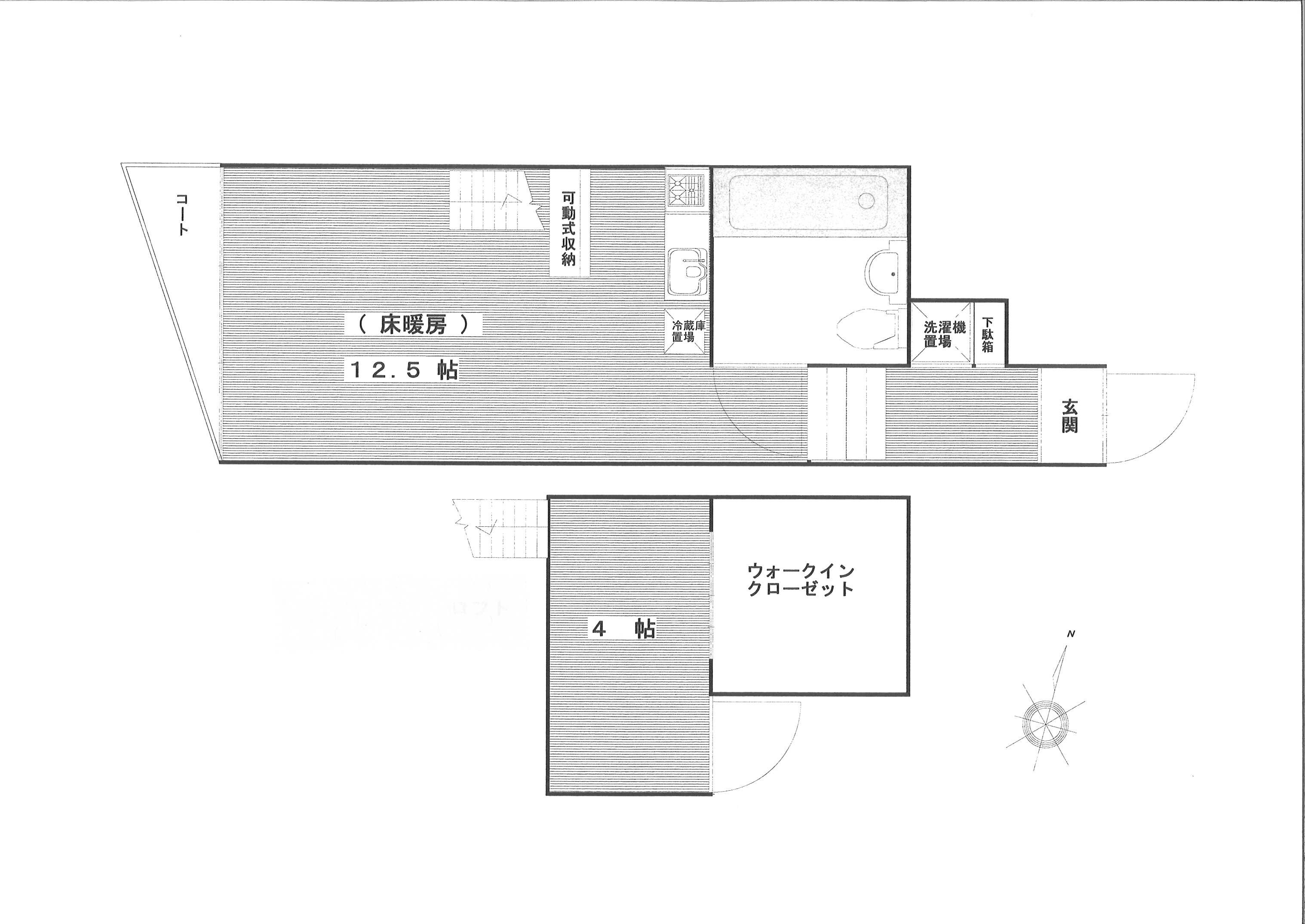 世田谷区松原のマンションの間取り