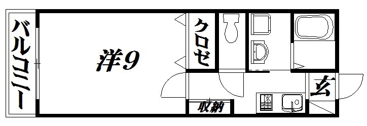 浜松市中央区曳馬のアパートの間取り