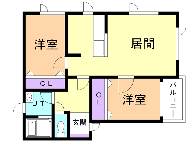 ロイヤルハイツ　Iの間取り