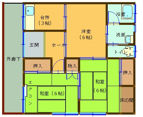 工（たくみ）アパートの間取り