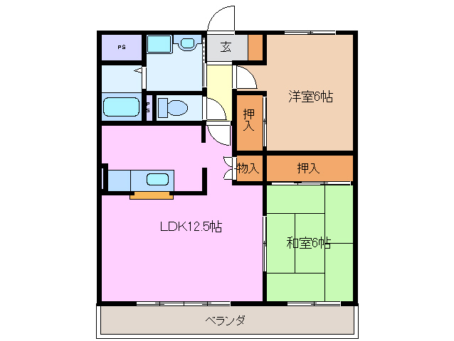 コンフォート桑名の間取り