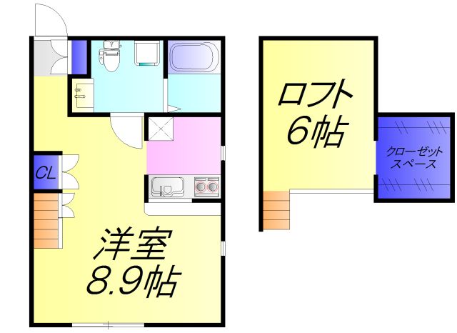 千葉県習志野市津田沼７（アパート）の賃貸物件の間取り