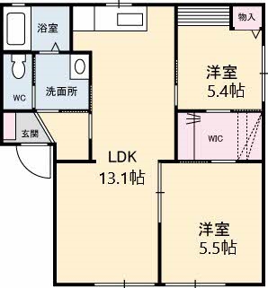 クリスタルハーモニーD棟の間取り