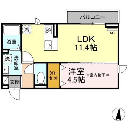 ＤーＲＯＯＭ柏木３丁目の間取り