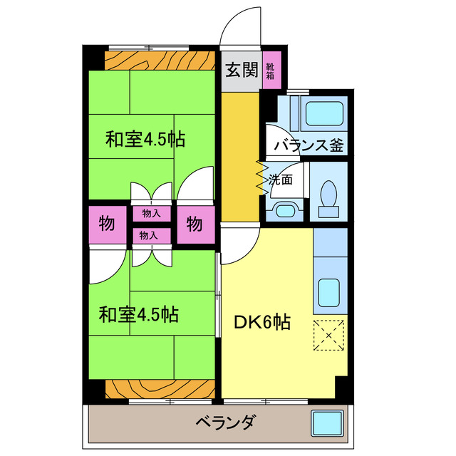 大洲中央ビルの間取り