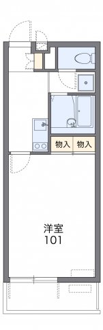 北九州市小倉北区萩崎町のマンションの間取り