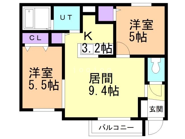 Ｅｎｃｏｒｅ北２７条の間取り