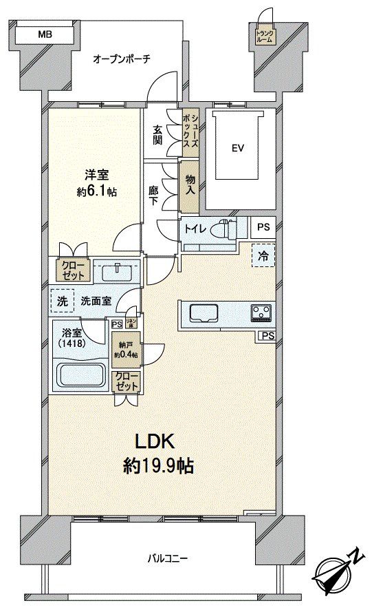 プラウドシティ池袋本町の間取り