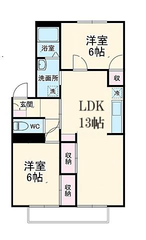 萬寿シティＢの間取り