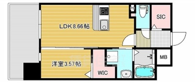 【福岡市中央区谷のマンションの間取り】