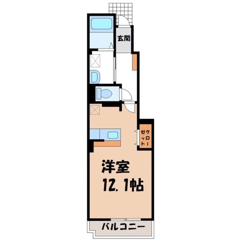 アンジュ・カルム Aの間取り