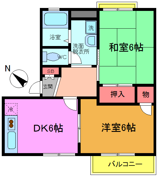 ヴェルドミール東船橋の間取り