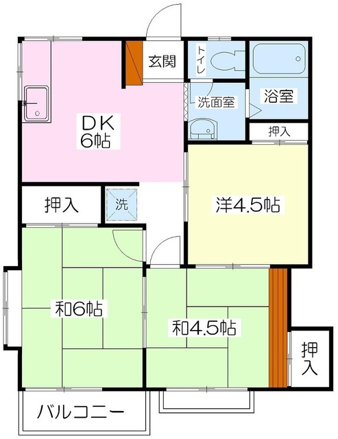 グリーンハイツ沖山の間取り