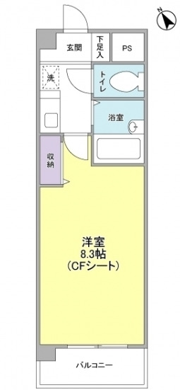 三田市横山町のマンションの間取り