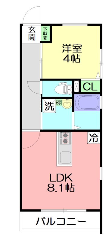 鎌倉市腰越のマンションの間取り