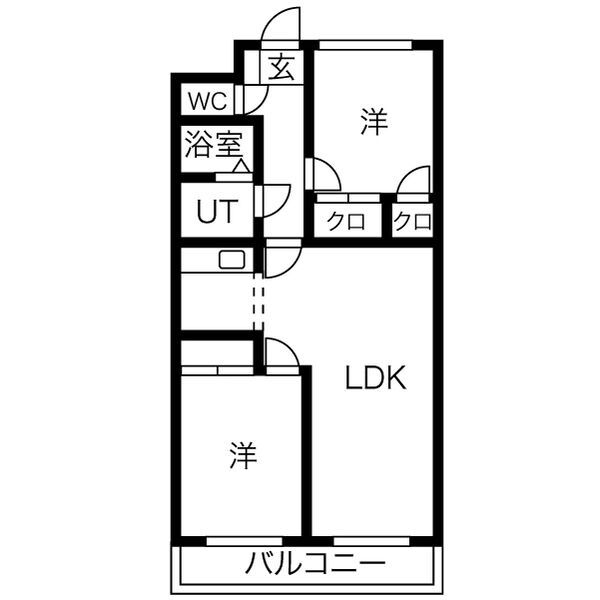 尾張旭市狩宿町のマンションの間取り