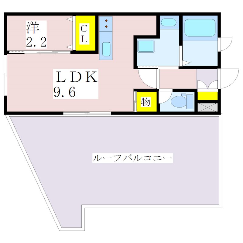 鹿児島市谷山中央のマンションの間取り