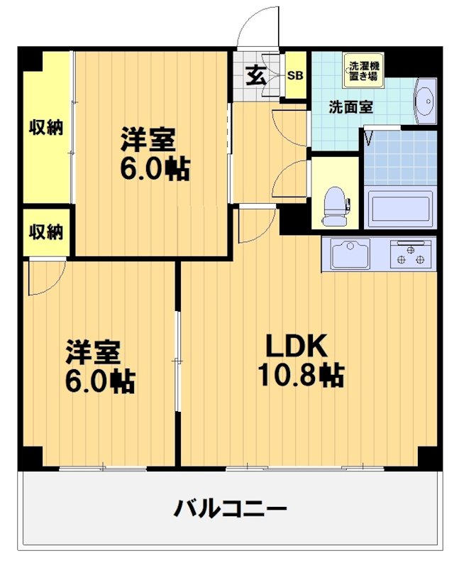 コモド長岡京の間取り