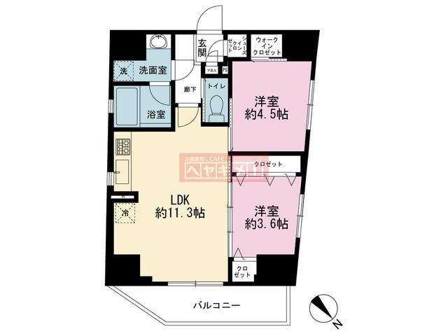 【シティインデックス山手動坂の間取り】