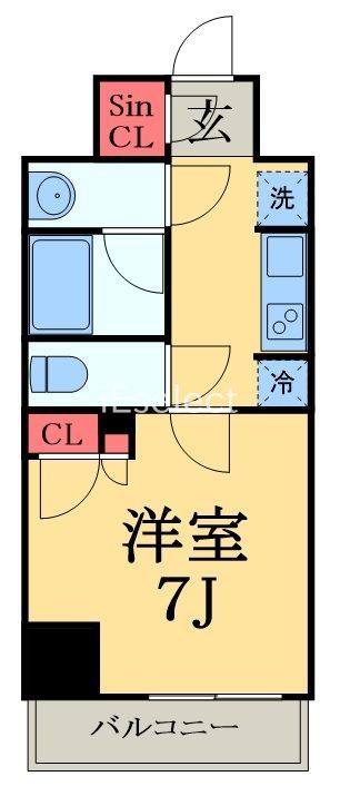 シエルブラン千葉駅前の間取り