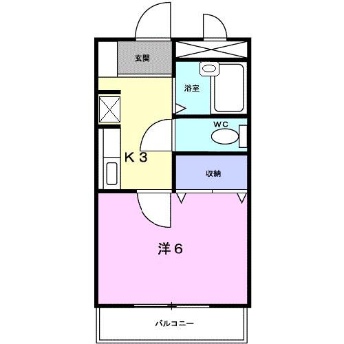 ラカーサ壱番館の間取り