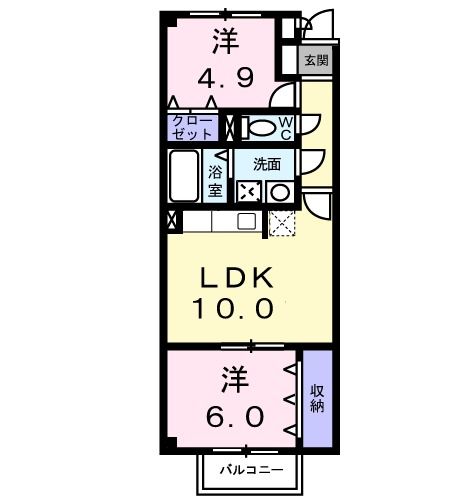 パームハイムＳの間取り