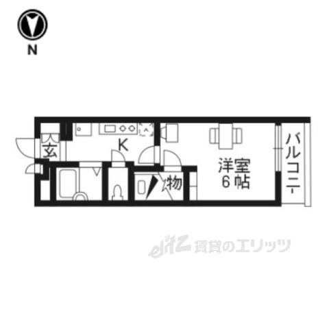 レオパレスプリオール東山２の間取り