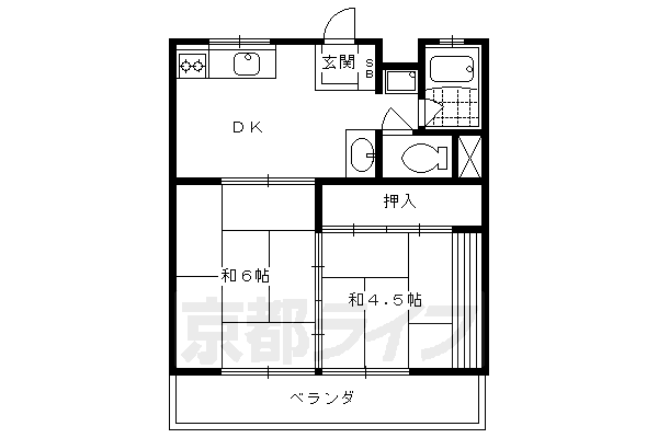 コーポ石原　１棟・２棟の間取り