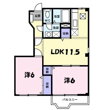 フォレスト六甲Ａ棟の間取り