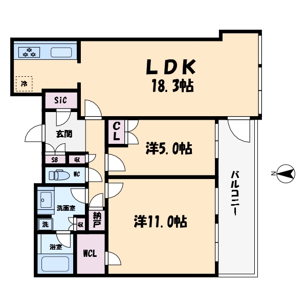 クラッシィタワー淀屋橋の間取り